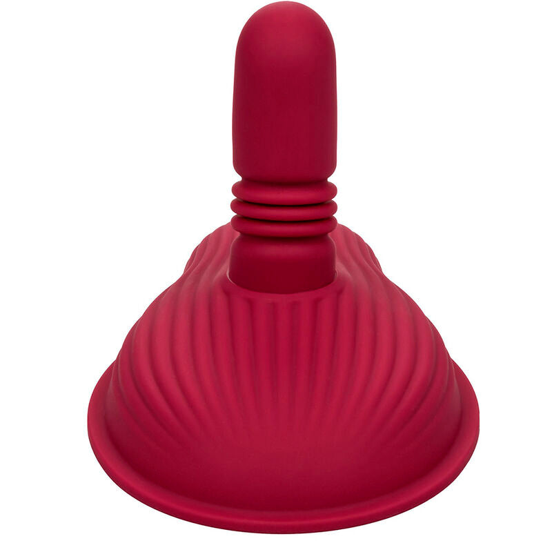 Vibromasseur à Chevaucher Double Moteur Télécommande 12 Modes Rouge - CalExotics