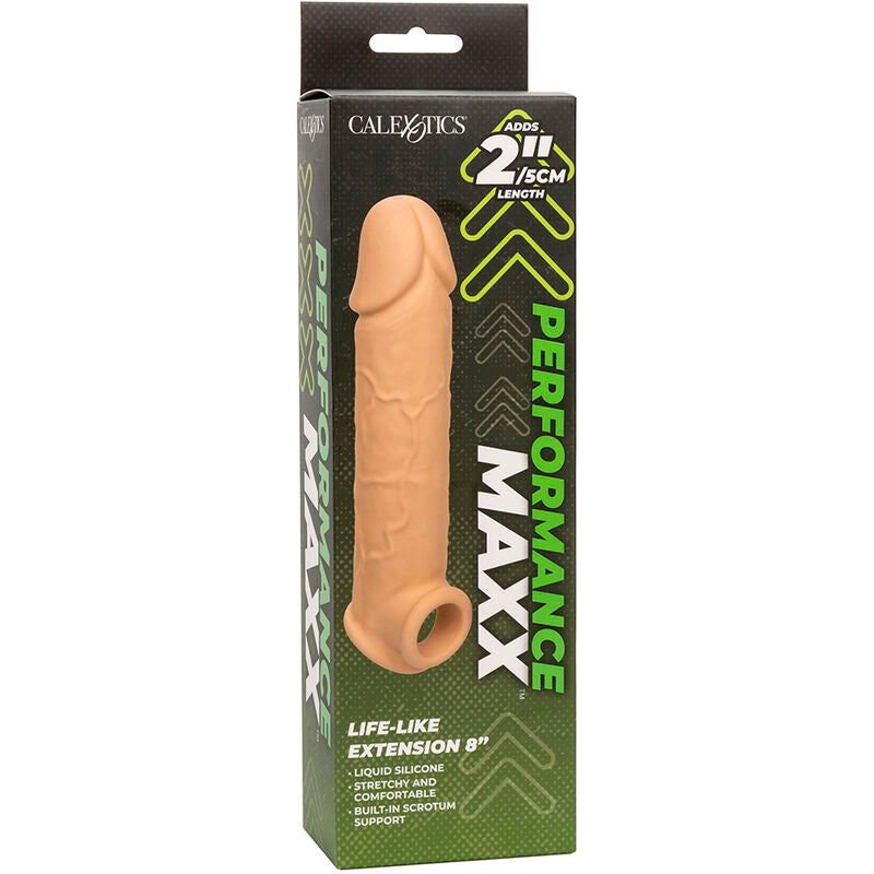 Boîte verte de la gaine pénis Performance Maxx Life-Like Extension de Calexotics