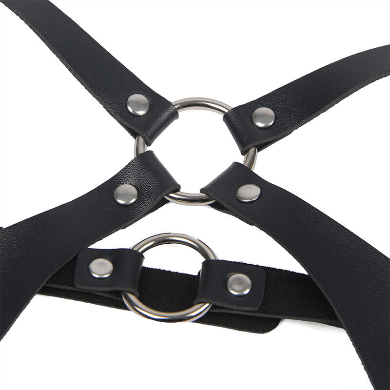 Harnais Complet BDSM Cuir Boucles Réglables Taille Unique - Subblime