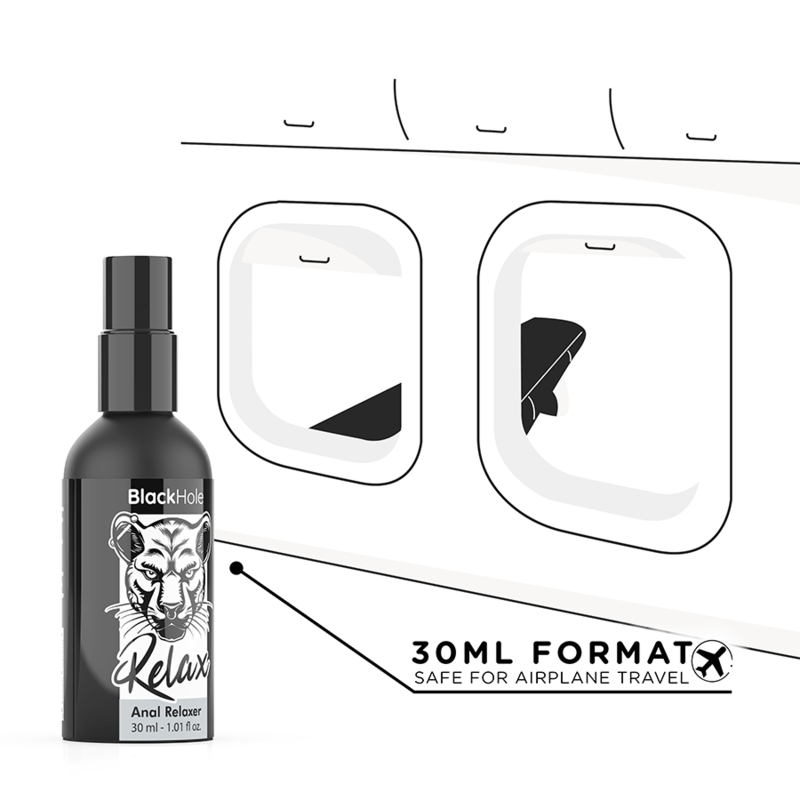 Spray Relaxant Anal Explorer Base Eau 30 ml - Black Hole