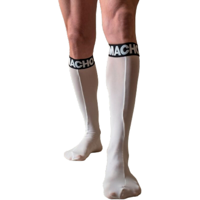 Chaussettes Fétichistes Semi-Transparentes Taille Unique Blanc - Macho Underwear