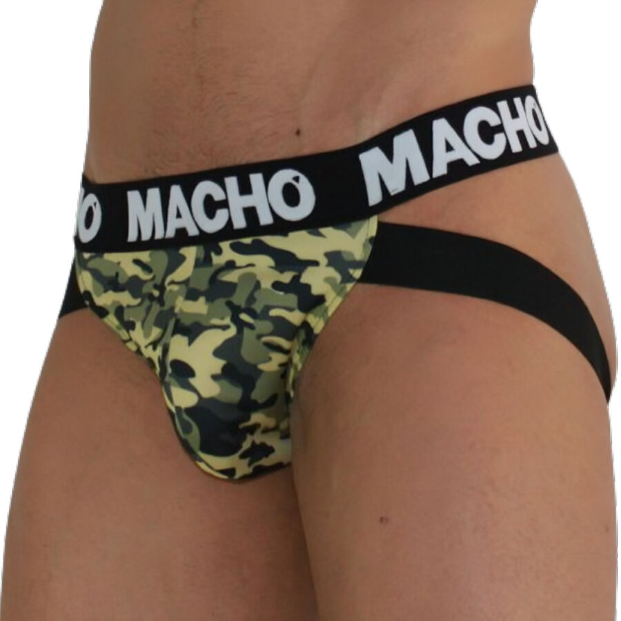 Jockstrap Militaire MX28 Mesh Respirant Vert - Macho Underwear