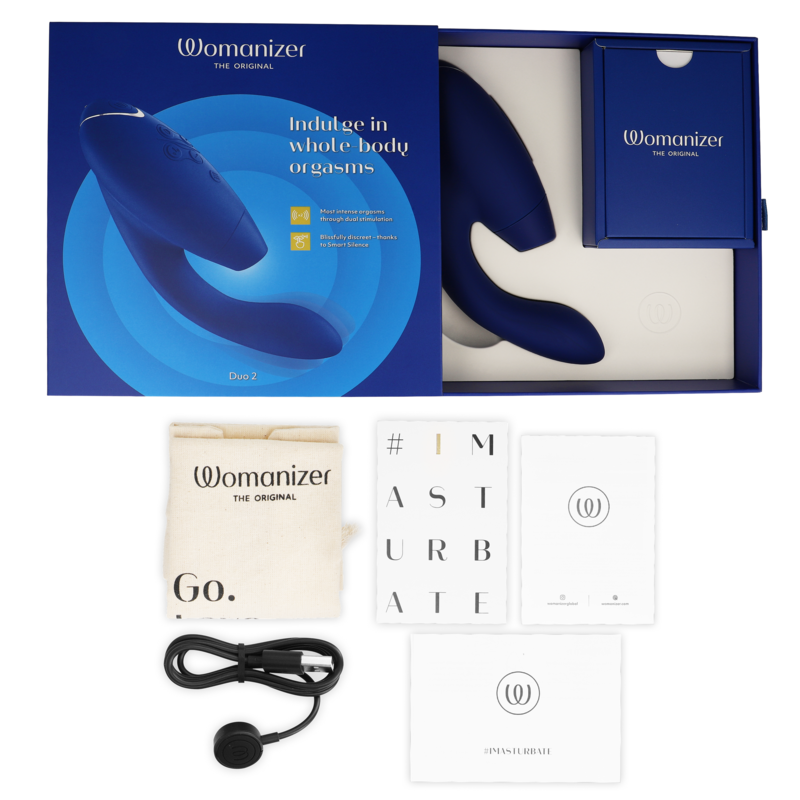 Stimulateur Double Womanizer Duo 2 - Pleasure Air et Point G - 14 Intensités