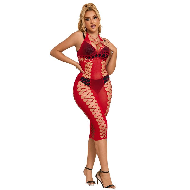 Robe Longue Résille Transparente Nylon Extensible Taille Unique - Subblime