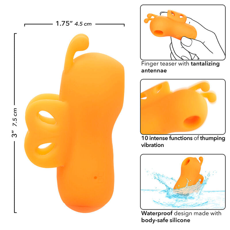 Stimulateur de Doigts Neon Vibes Buzzing Vibe 10 Vibrations IPX7 - CalExotics