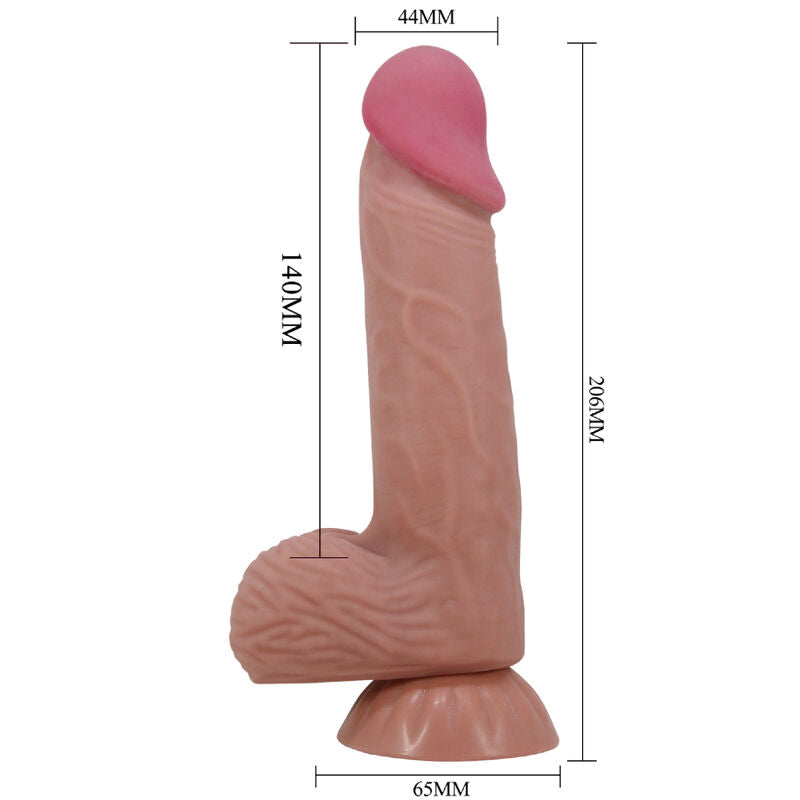 Gode Réaliste Sliding Skin Ventouse - Pretty Love