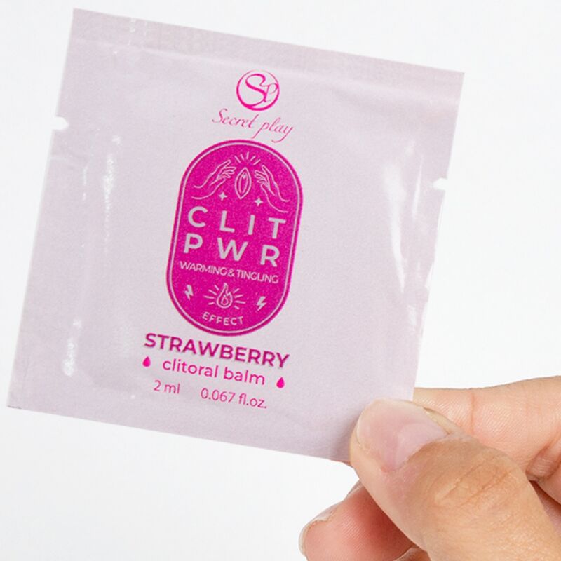 Lubrifiant Comestible Fraises Base Eau Unidose - Secretplay