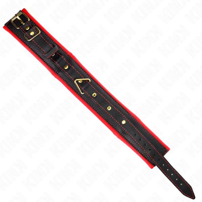 Collier BDSM Cuir Éponge Bracelet Réglable 37-54 cm - Kink