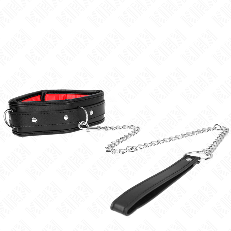 Collier BDSM Cuir Éponge Bracelet Réglable 37-54 cm - Kink