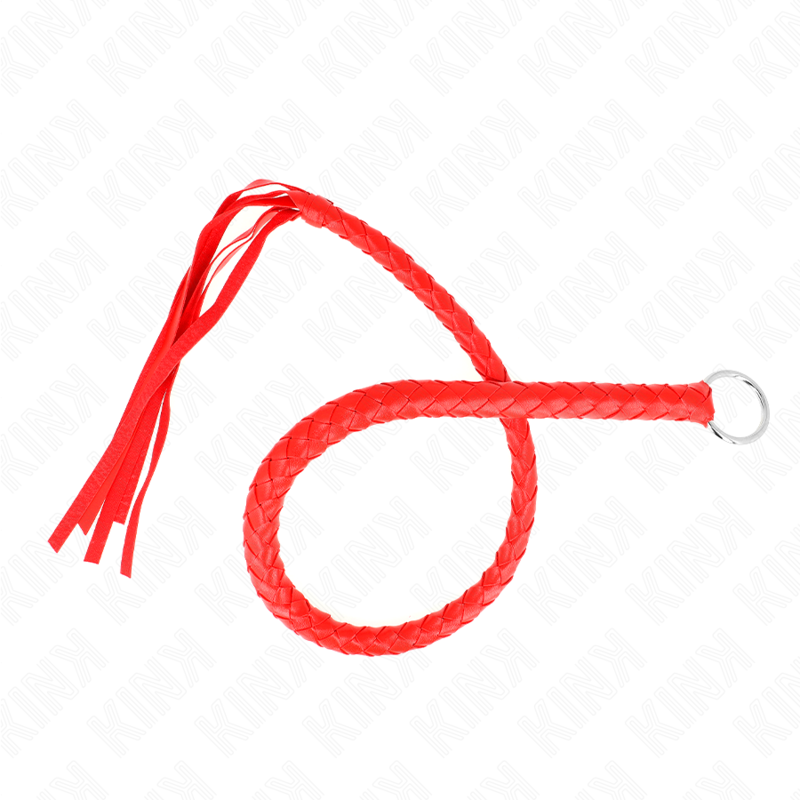 Fouet BDSM Serpent Anneau de Préhension 65 cm 2 Coloris - Kink Impact & Touch