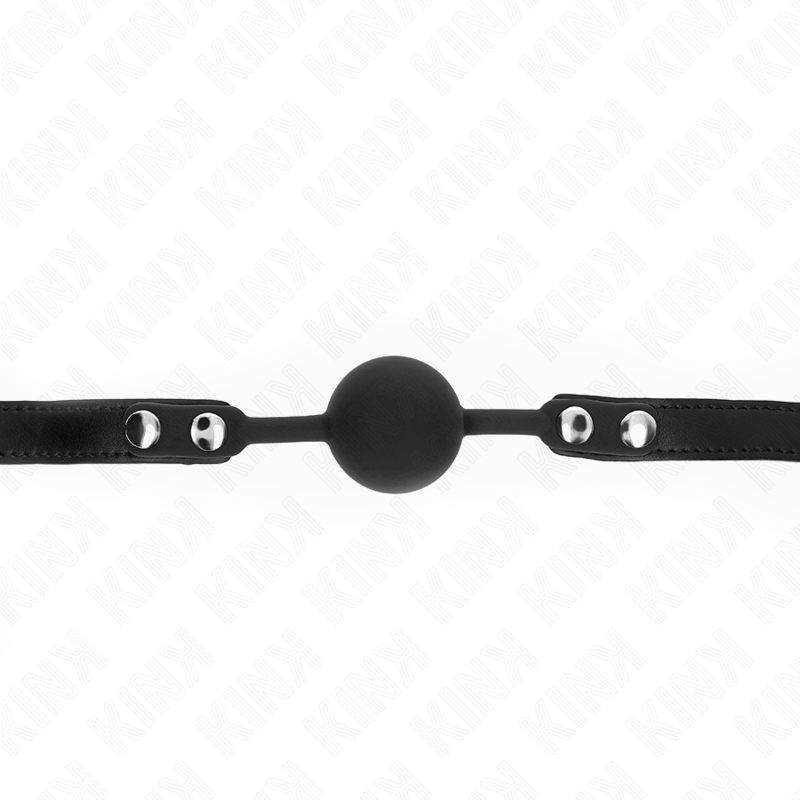 Bâillon Boule Modèle 1 Silicone 4 cm Sangle Verrouillable - Kink