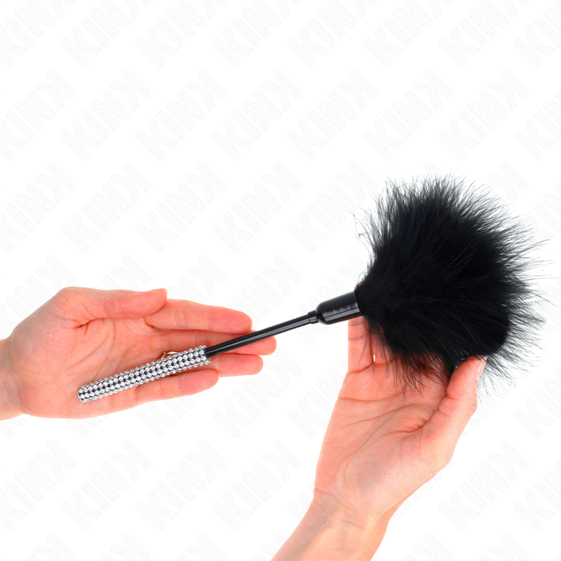 Plumeau Érotique Manche Strass Plumes Douces - Kink