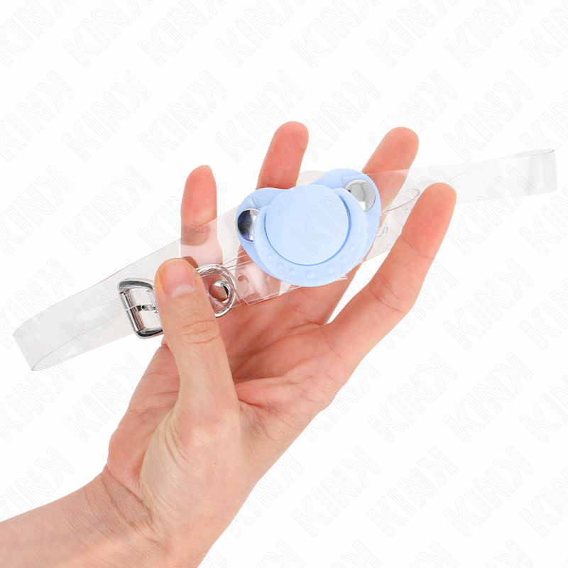 Bâillon Sucette BDSM Silicone Sangles Ajustables 43-60 cm - Kink