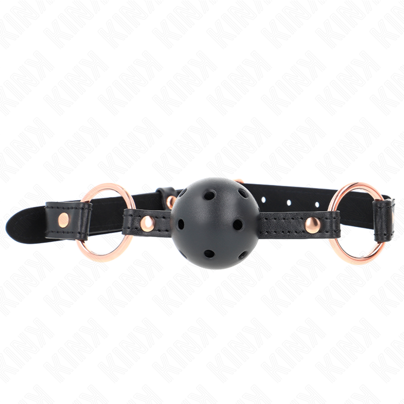 Bâillon BDSM Boule en TPE de 4 cm avec Sangle Ajustable - Kink