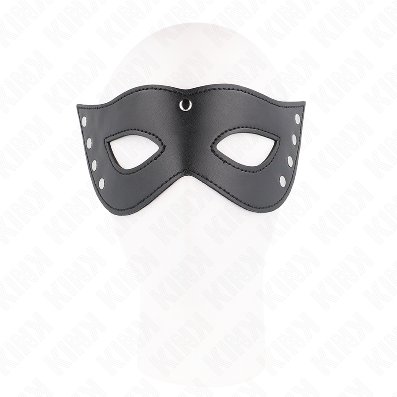 Masque BDSM Yeux Rivets Métalliques Cuir Synthétique - Kink