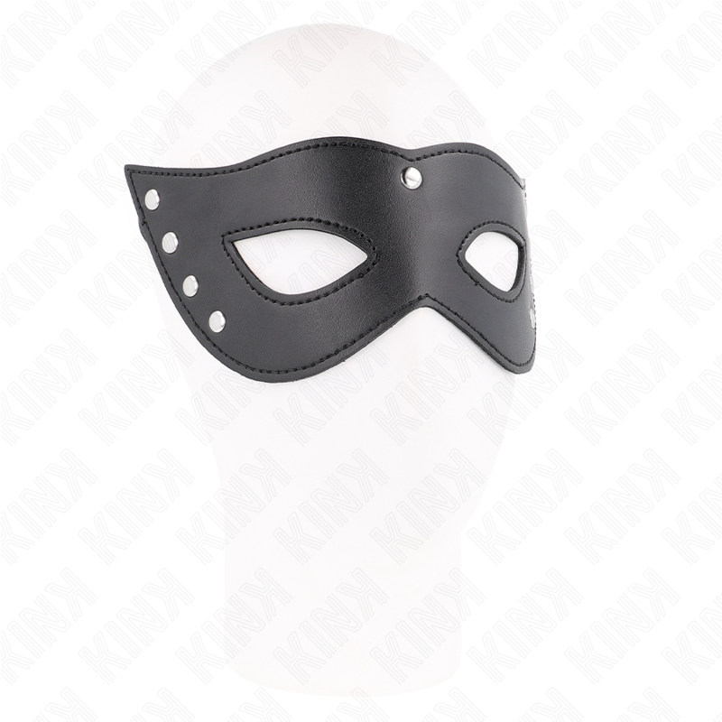 Masque BDSM Yeux Rivets Métalliques Cuir Synthétique - Kink