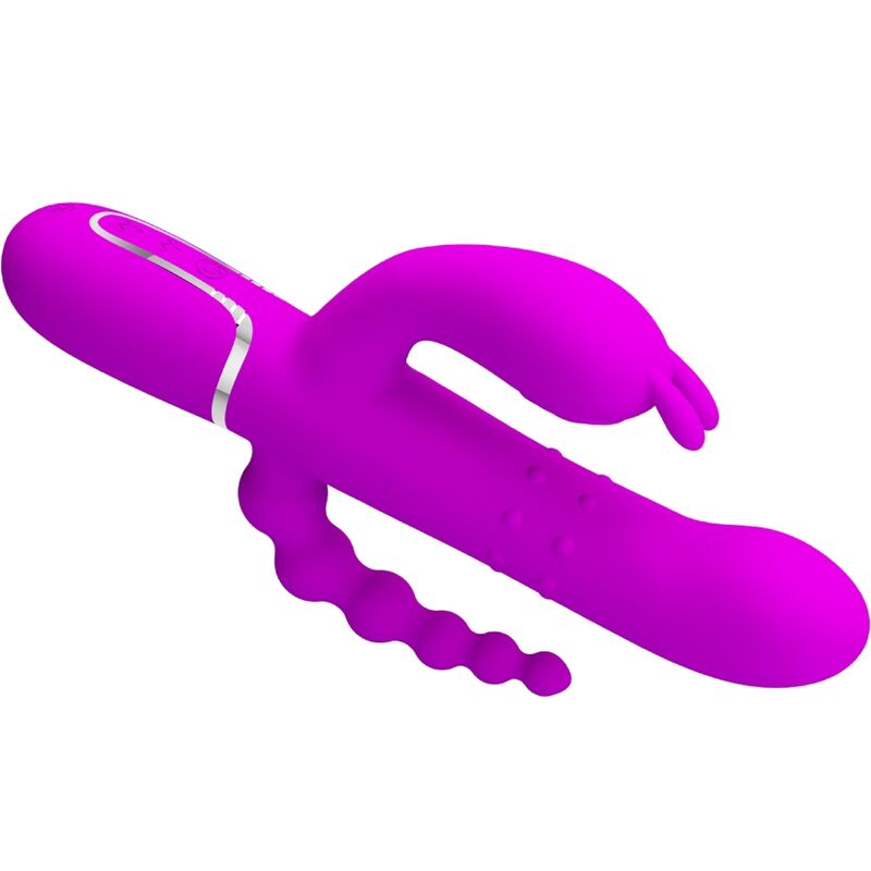 Vibromasseur Triple Cammy 4 en 1 Vaginal Clitoridien Anal - Pretty Love