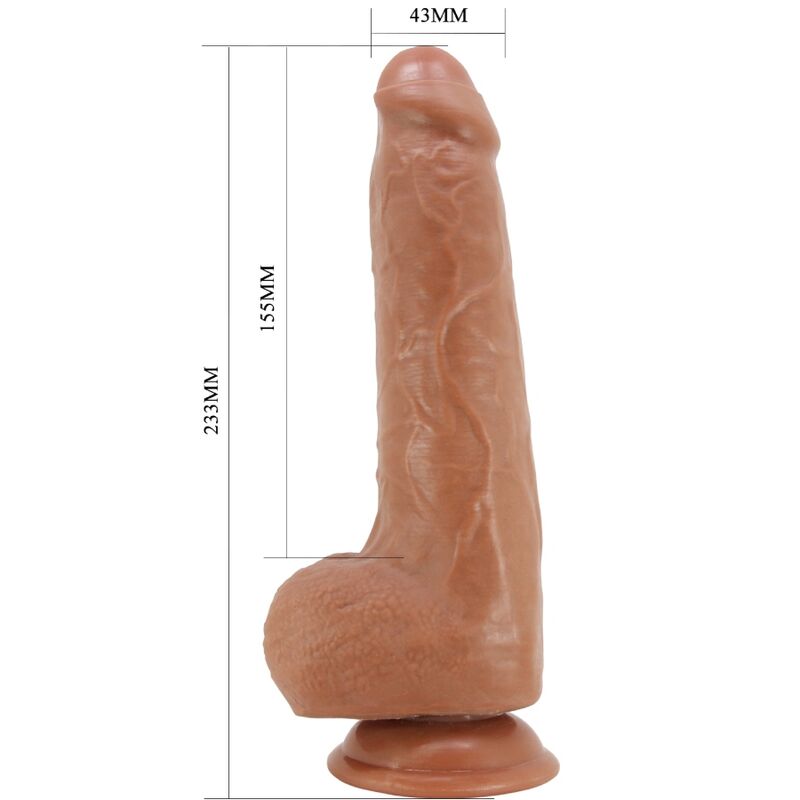 Gode Réaliste Draco 23 cm Ventouse Veines Apparentes - Pretty Love