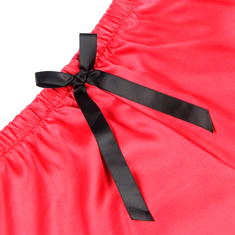 Ensemble Nuisette Satin et Pantalon Dentelle 2 Pièces - Subblime