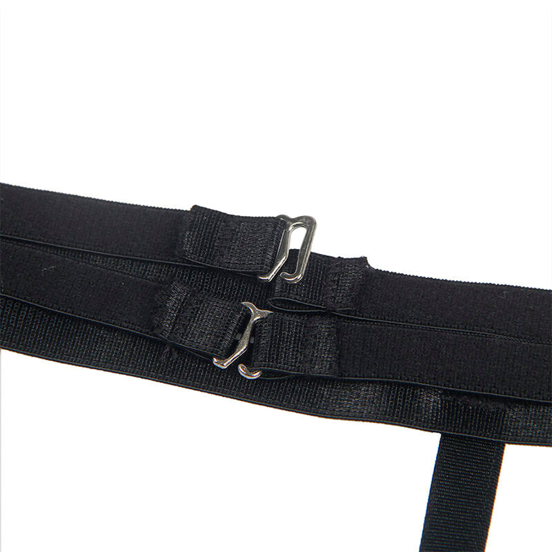 Body Sexy Porte-Jarretelles Intégré Nylon Stretch Noir - Subblime