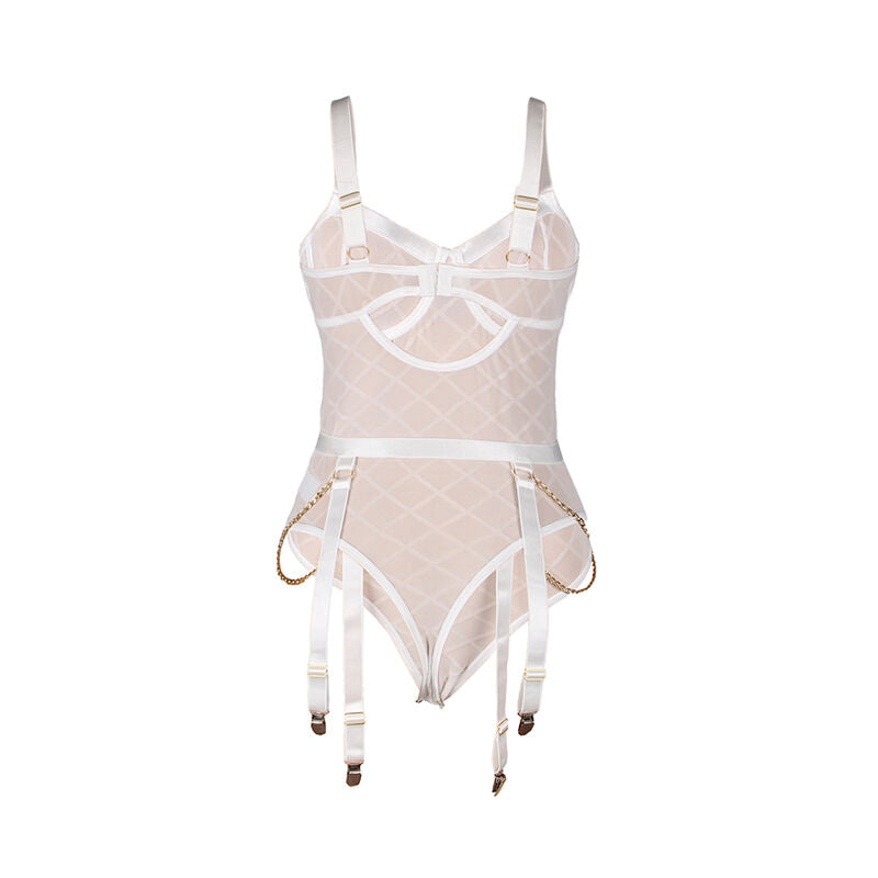 Body Chaînes Métalliques Porte-Jarretelles Nylon - Subblime