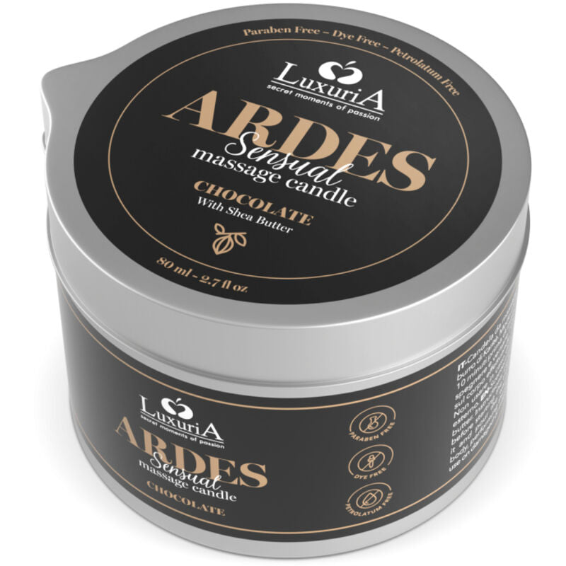Bougie de Massage Luxuria Huile Chaude Arôme Gourmand - Intimateline