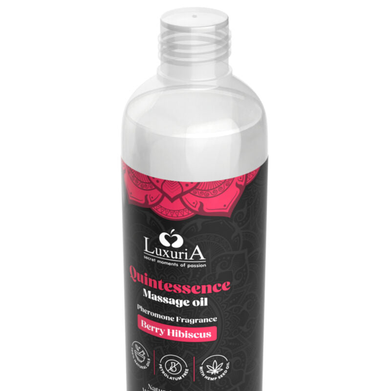 Huile de Massage Comestible Luxuria Aromatisée  - Intimateline