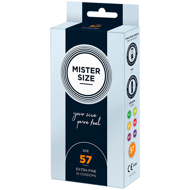 Préservatifs Mister Size - Taille du M au XXXL - Ultra Fin