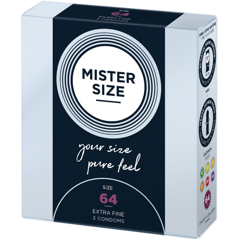 Préservatifs Mister Size - Taille du M au XXXL - Ultra Fin
