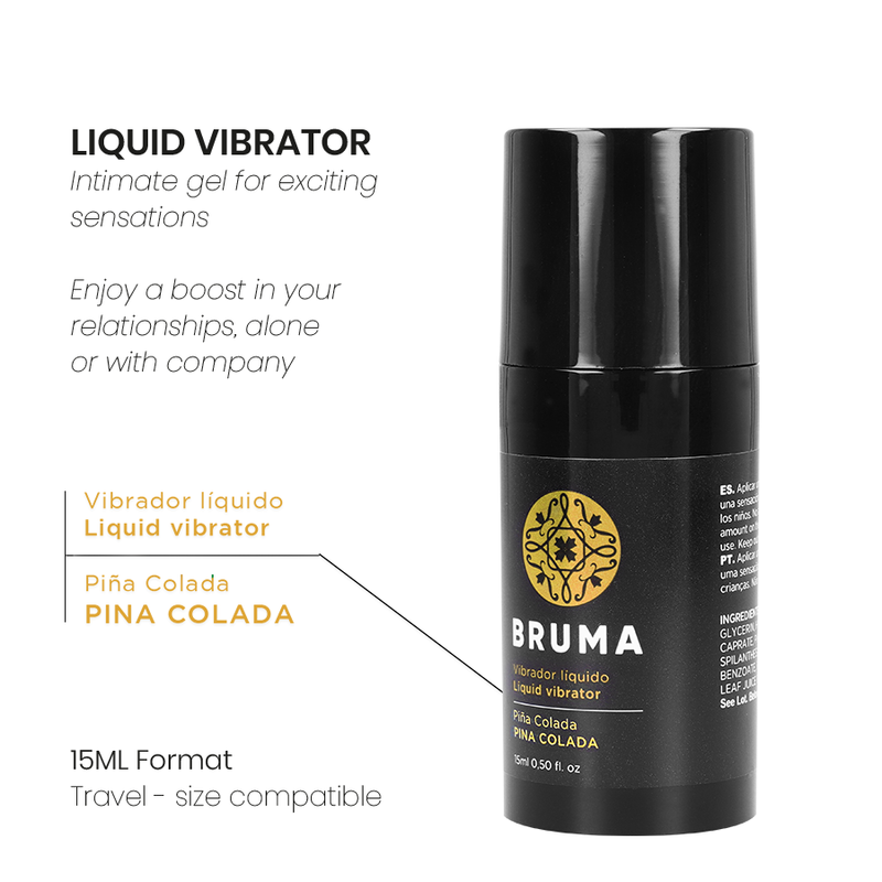 Gel Stimulant Vibrant Liquide Ultra-Glissant 15 ml - Bruma