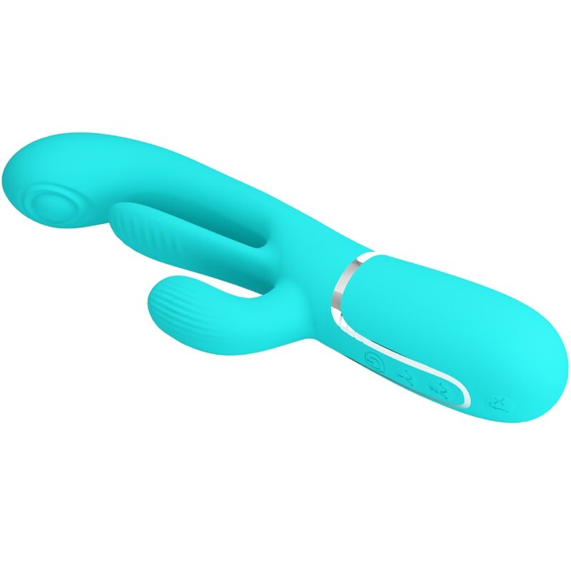 Vibromasseur Triple Rabbit Shania Langue Stimulante - Silicone - Pretty Love