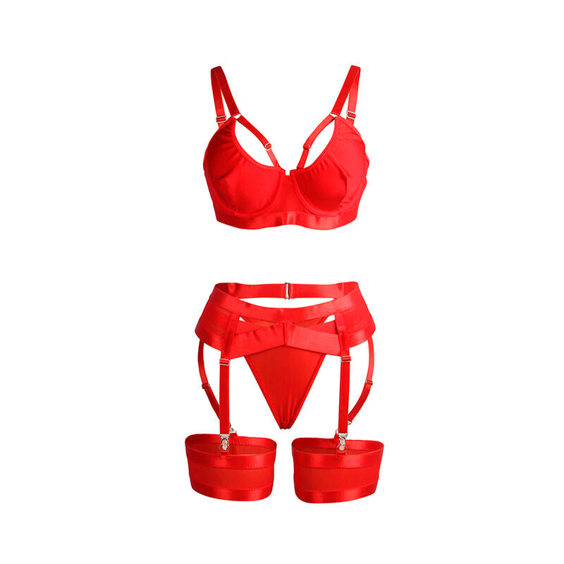Ensemble Lingerie Bondage Soutien-Gorge et Porte-Jarretelles - Subblime