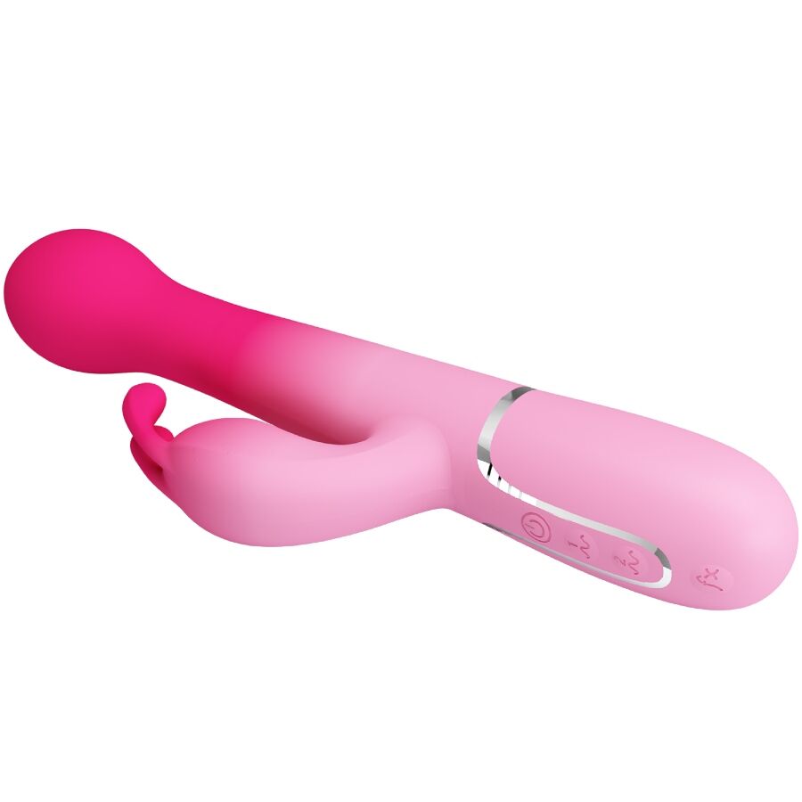 Vibromasseur Rabbit Dejon 3 en 1 Va-et-Vient Perles Rotatives - Pretty Love