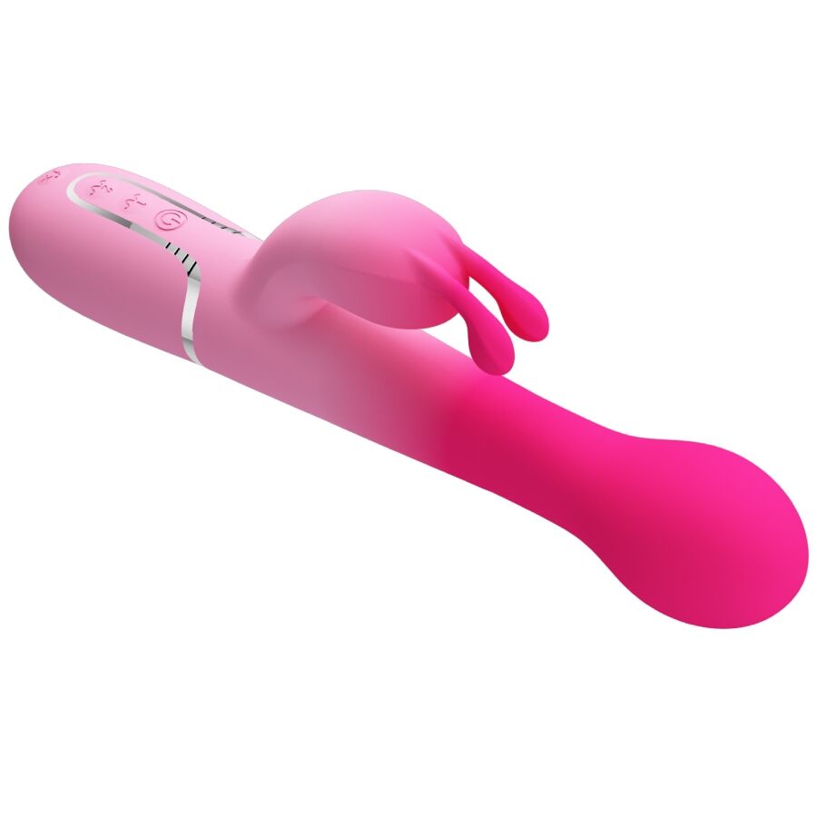 Vibromasseur Rabbit Dejon 3 en 1 Va-et-Vient Perles Rotatives - Pretty Love