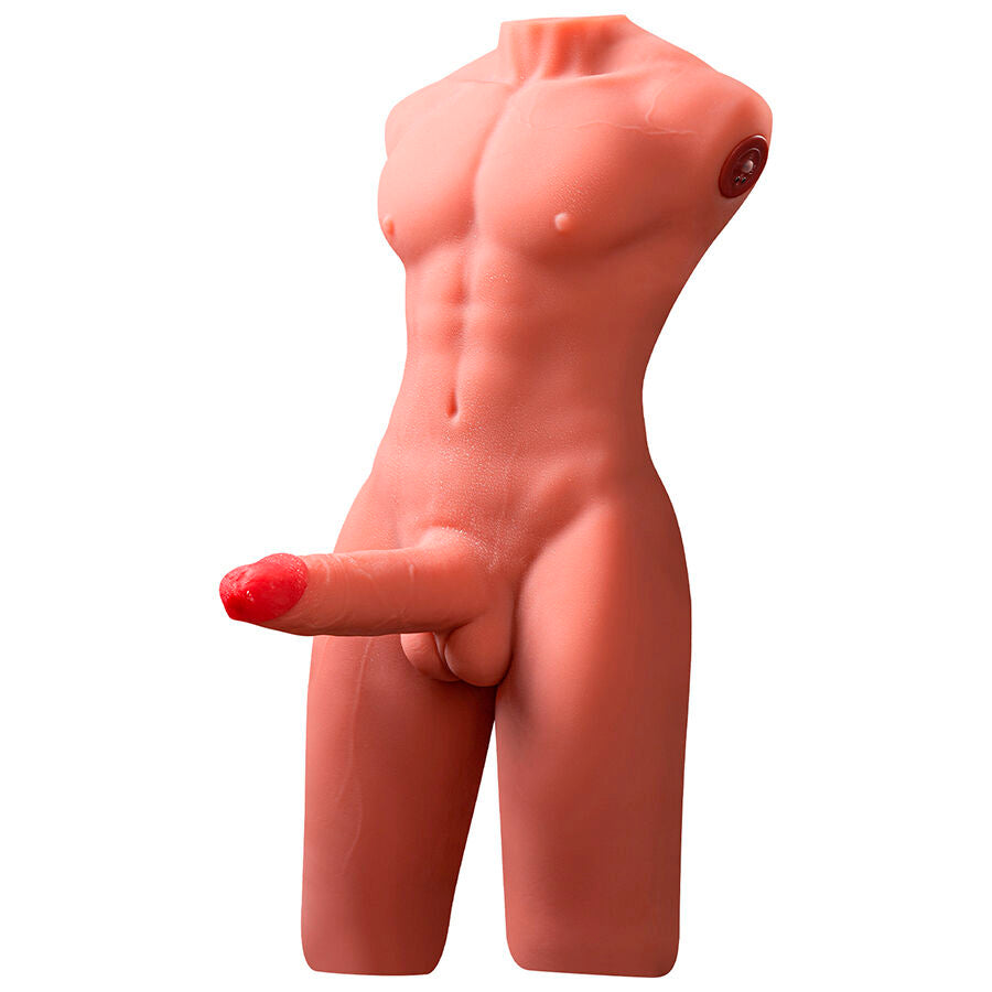 XISE - JASON DEMI-CORPS TORSE MASCULIN RÉALISTE AVEC MOUVEMENTS DE POUSSÉE ET DE VIBRATION 55 CM