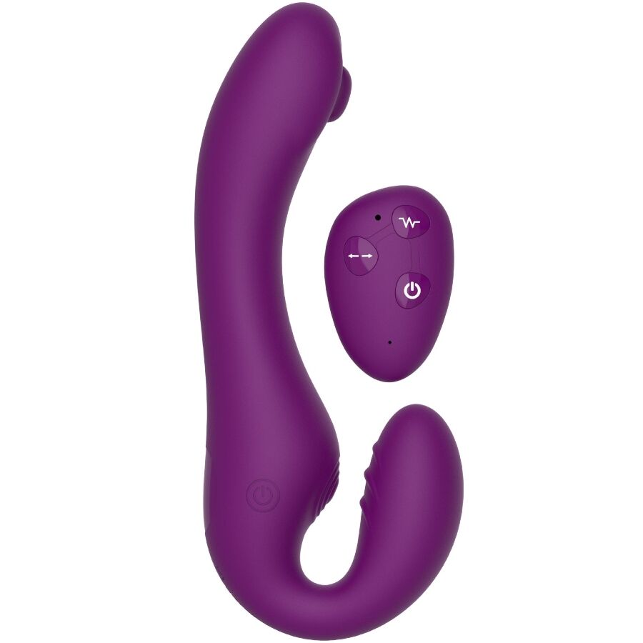 Gode Ceinture Strapless Vibrant 2-en-1 Télécommande 3 Moteurs - Xocoon