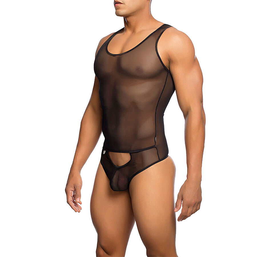 Body Transparent Bretelles Fines Échancré L/XL 3 Coloris - Mob
