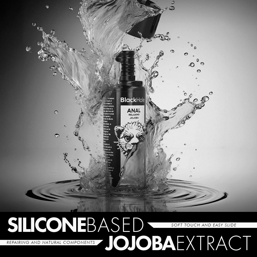 Gel Relaxant Anal au Jojoba Base Silicone Longue Durée - Black Hole