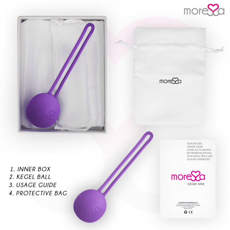Boule de Kegel Osian One - Silicone Hypoallergénique Velours - Moressa