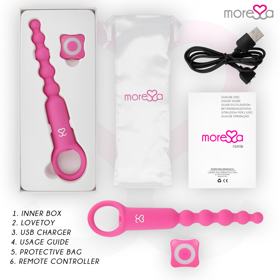 MORESSA - RONIE TÉLÉCOMMANDE PLAISIR ANAL ROSE