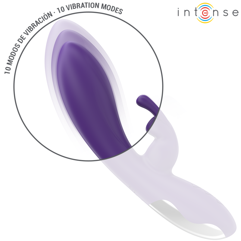 Vibromasseur Rabbit Randall 10 Modes Silicone Rechargeable - Intense