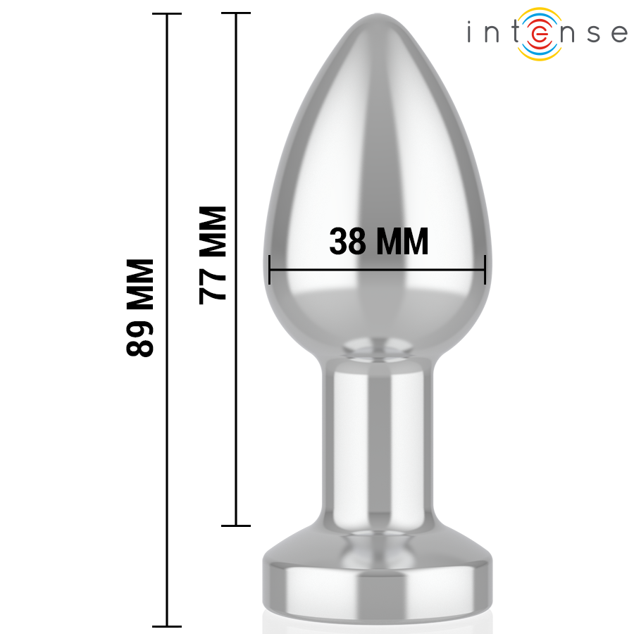 Plug Anal Vibrant Métal LED Télécommande - Chauffant - Intense