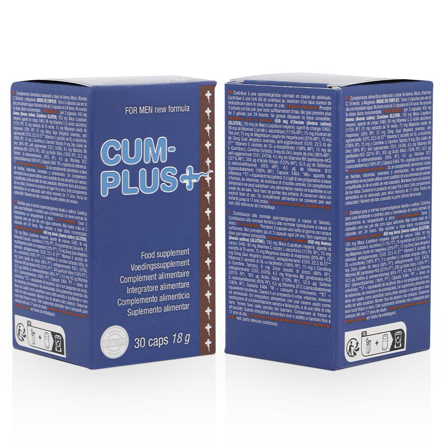 Complément Fertilité Masculine Cum Plus Zinc Sélénium Maca 30 Gélules