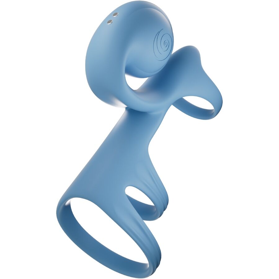 Cockring Vibrant Couple Jovi Arc Télécommande Sans Fil 2 Moteurs - Snail Vibe