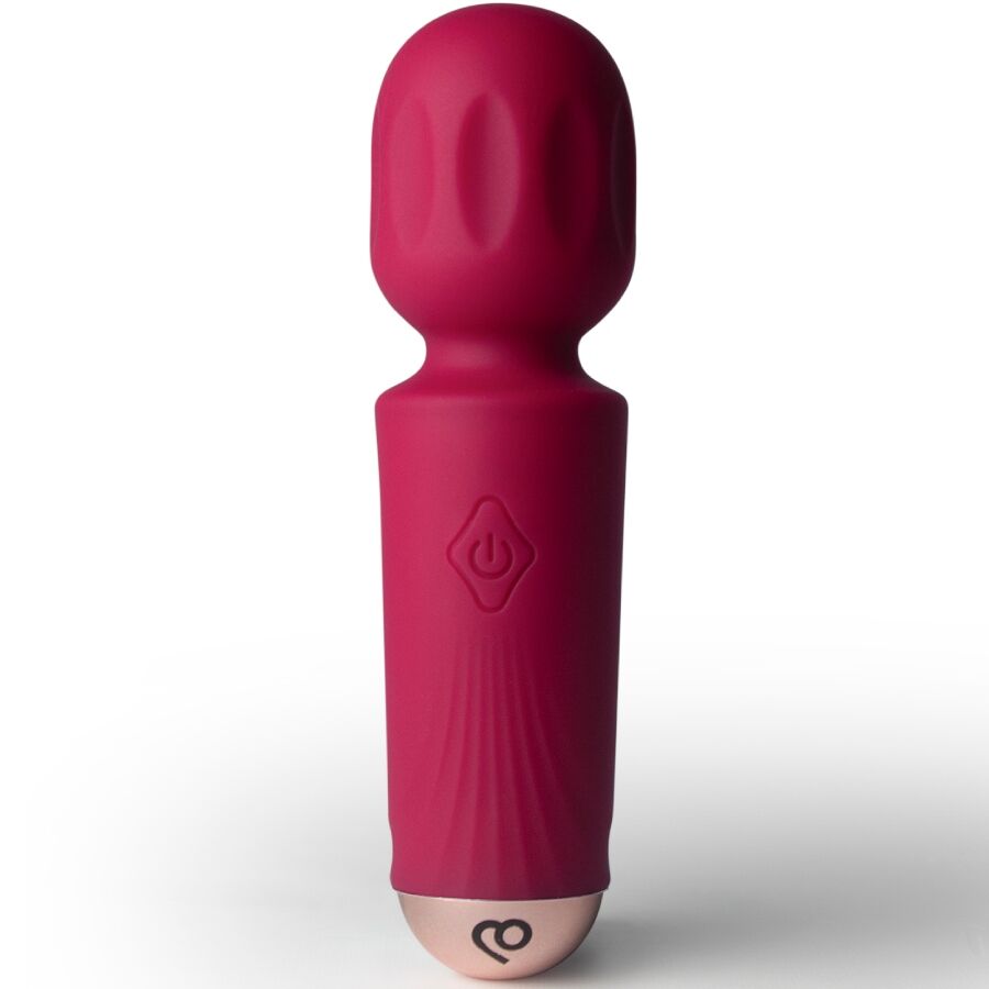 ROCKS-OFF - MINI BAGUETTE RECHARGEABLE 16 FONCTIONS TULIPE NOIRE
