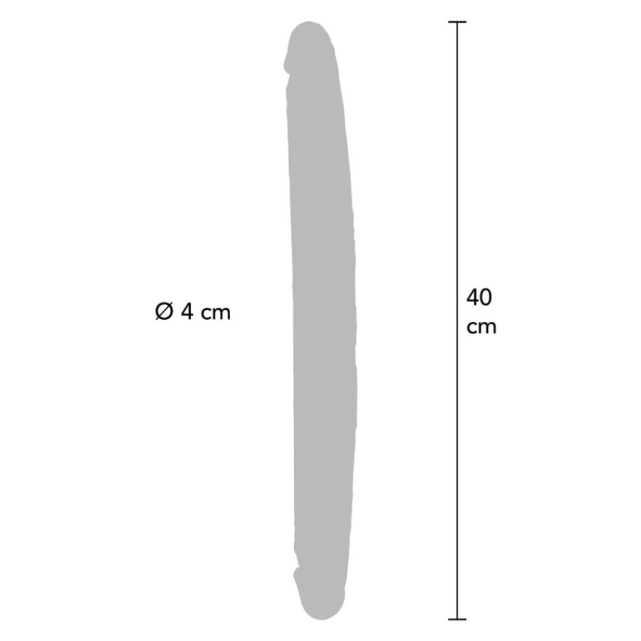 Double Gode Silicone 35 à 46 cm Réaliste Souple - Get Real