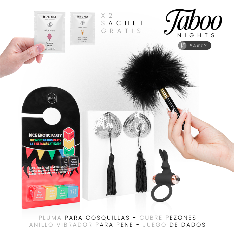 Coffret Couple Party Dreamkit Jeu de Dés Cockring Accessoires - Taboo Nights
