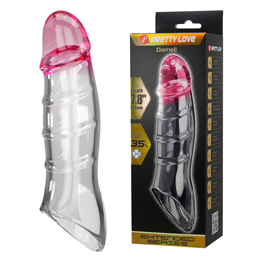 Gaine à Pénis Réaliste Darnell Effet Transparent Veines Marquées - Pretty Love