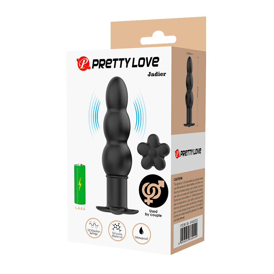 Plug Anal Vibrant Jadier Silicone 10 Modes Prostate - Pretty Love