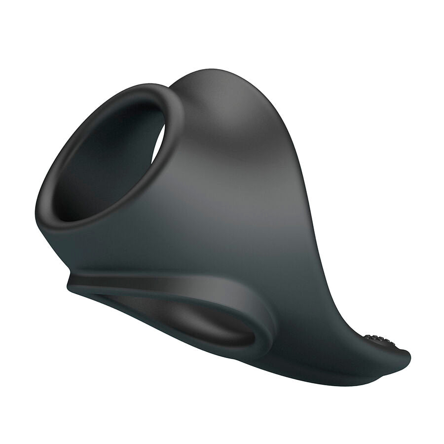 Cockring Ergonomique Zadok Double Anneau Stimulateur Périnéal Silicone - Crazy Bull